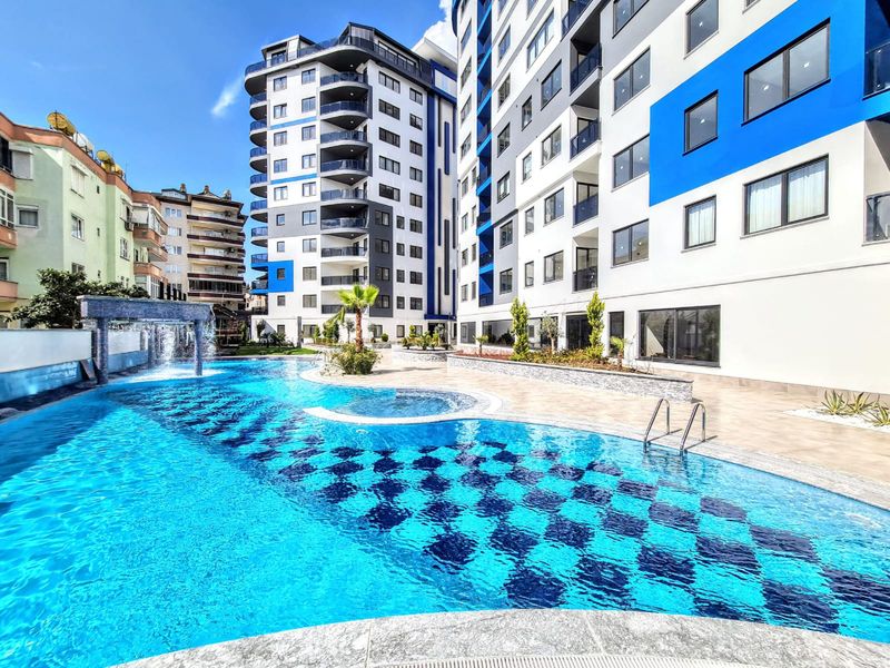 Apartment 2+1 in a new complex 5 minutes from Cleopatra beach 90 m2. Center, Alanya. фото 1
