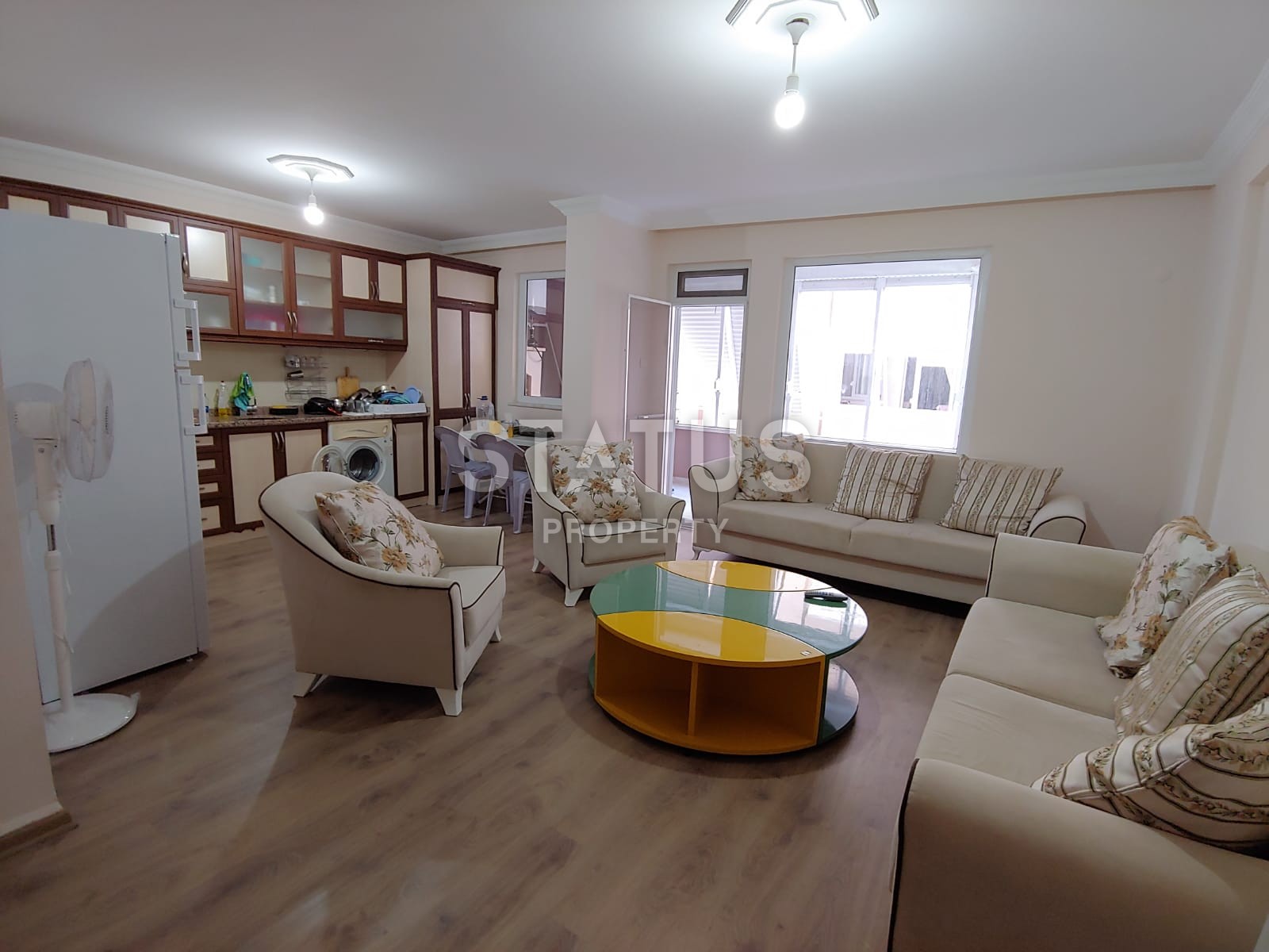 Apartment 2+1 furnished 150 m from the Mediterranean Sea, 110 sq.m. фото 1