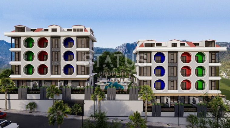 New elegant complex at the excavation stage, apartments 1+1 and 2+1 duplex from 45 m2. Mahmutlar, Alanya. photos 1