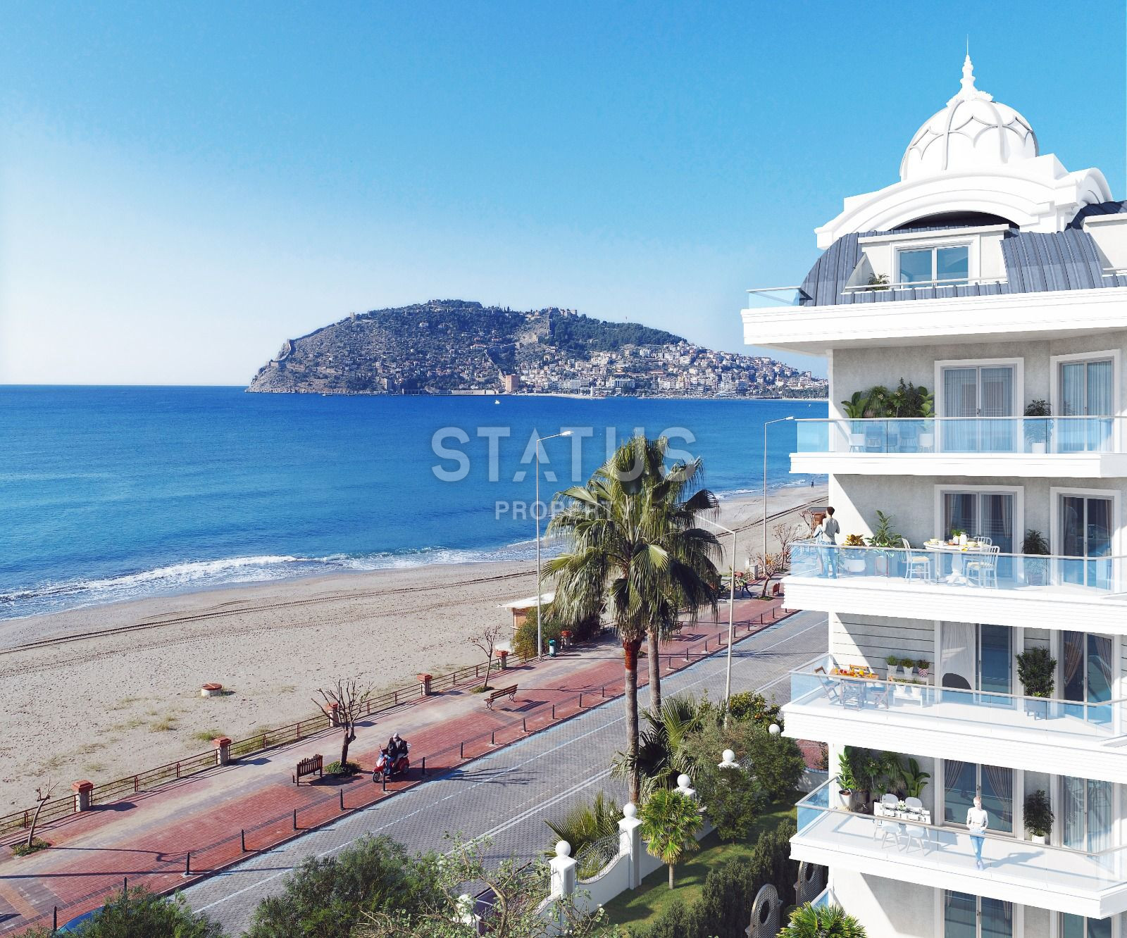 A unique complex on the first coastline in the center of Alanya. Apartments from 53.5 to 152 m2. фото 1