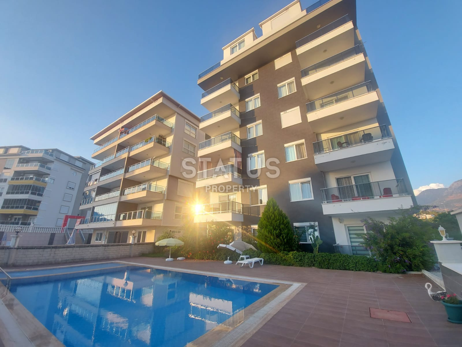 Furnished apartment 1+1 100 meters from the sea, 55 m2. Kestel, Alanya. фото 1