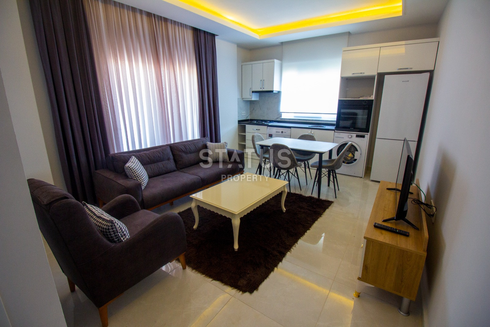 For sale is a 1+1 layout apartment in a new building in the Oba area, 47 m2. фото 1