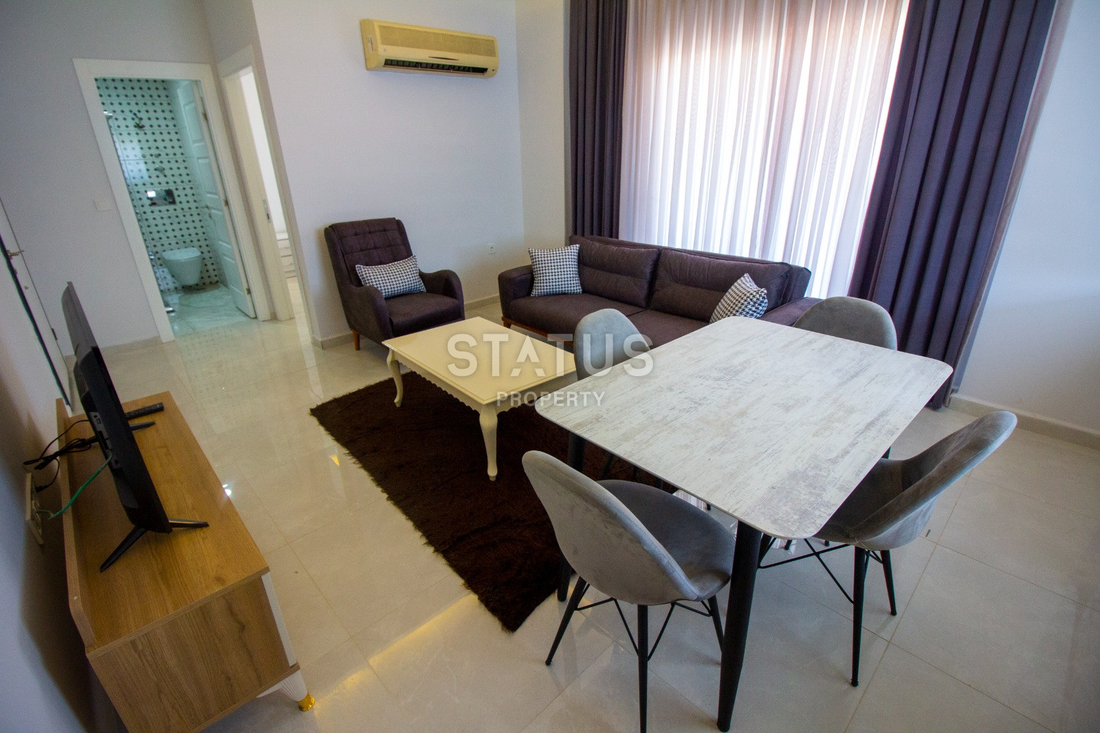 For sale is a 1+1 layout apartment in a new building in the Oba area, 47 m2. фото 2