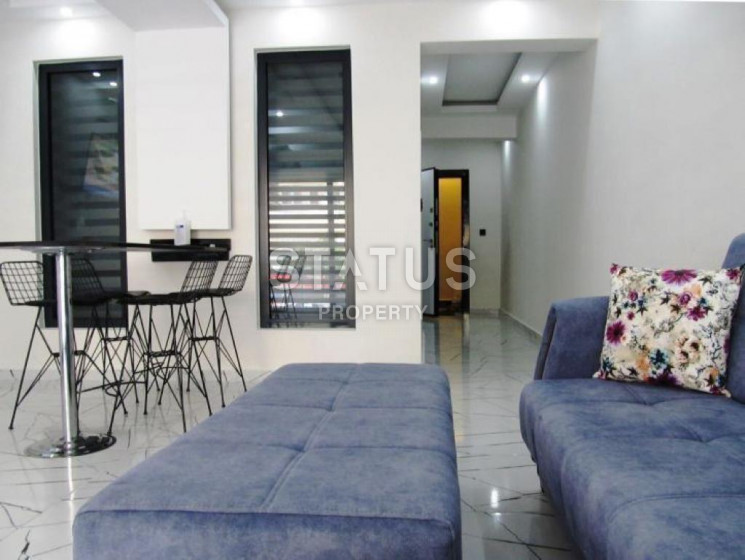 Меблированная, светлая квартира 1+1 в центре Алании, 60 м2 фото 1