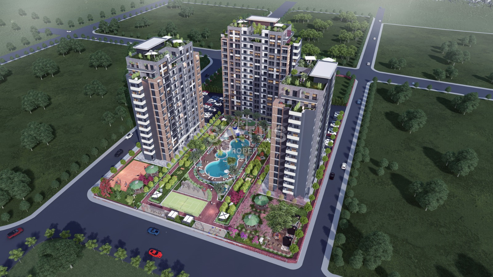 Investment project in the city of MERSIN! Sea view apartments: 1+1 - 62 sq.m, 2+1 - 83 sq.m. фото 2