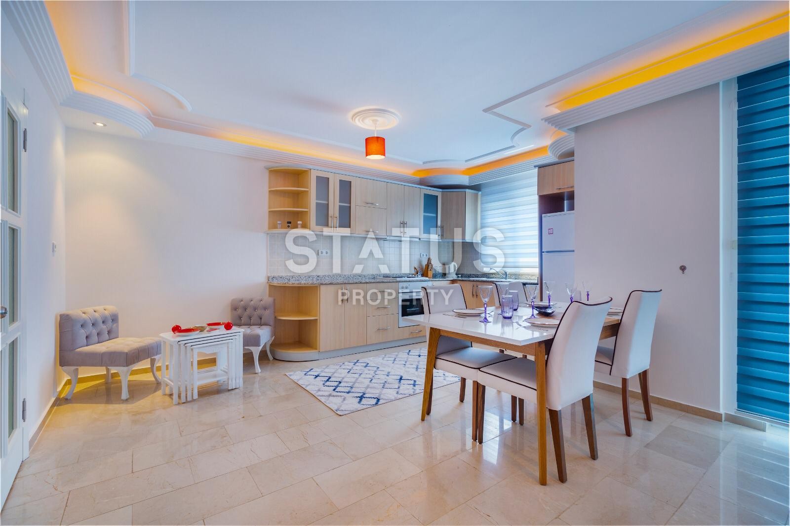 Apartment with new furniture and beautiful views in a complex with a swimming pool in Mahmutlar 135 sq.m. фото 2