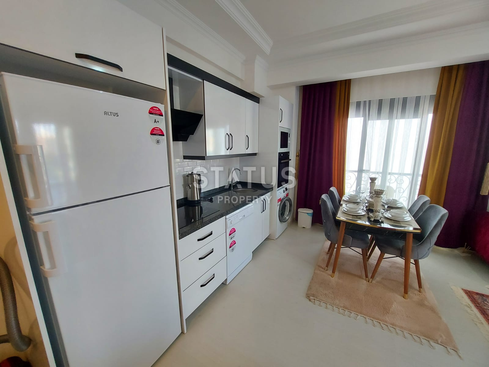 Furnished apartment 1+1, 500 meters from the sea, in the Mahmutlar area, 65 sq.m. фото 1