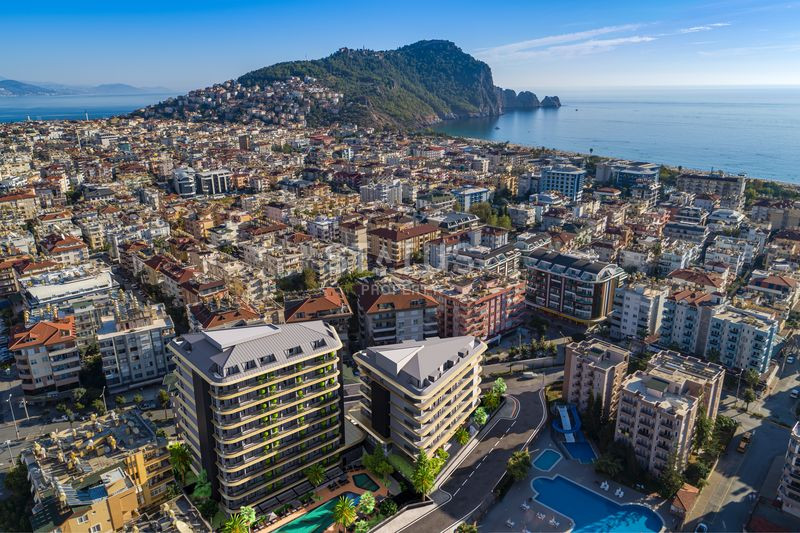 Investment elite project 300 meters from the Cleopatra beach! Hotel infrastructure and apartments overlooking the historic Alanya Fortress! фото 2