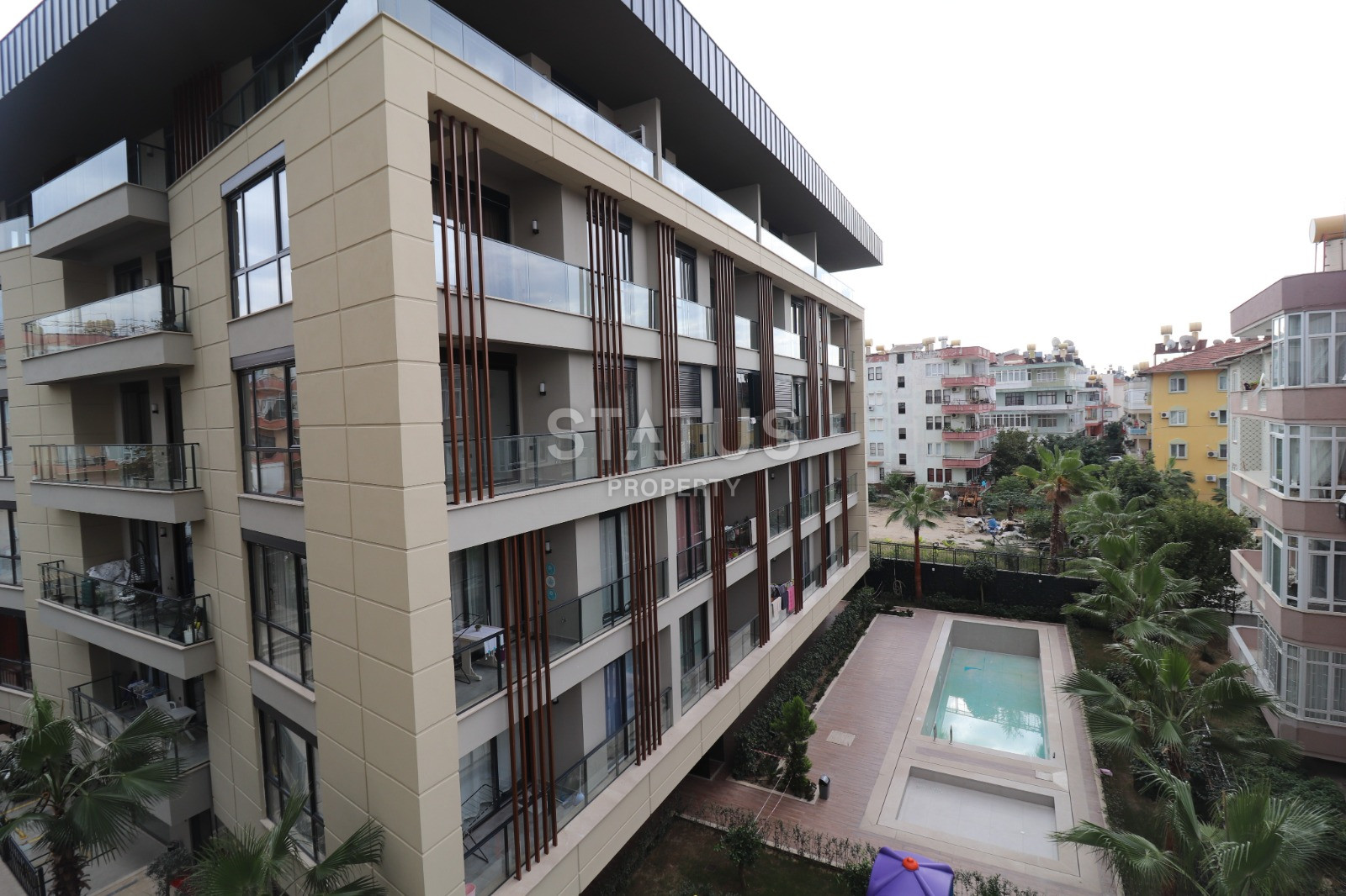 Furnished apartment 1+1 in a new complex, in the center of Alanya, 55 sq.m. фото 1