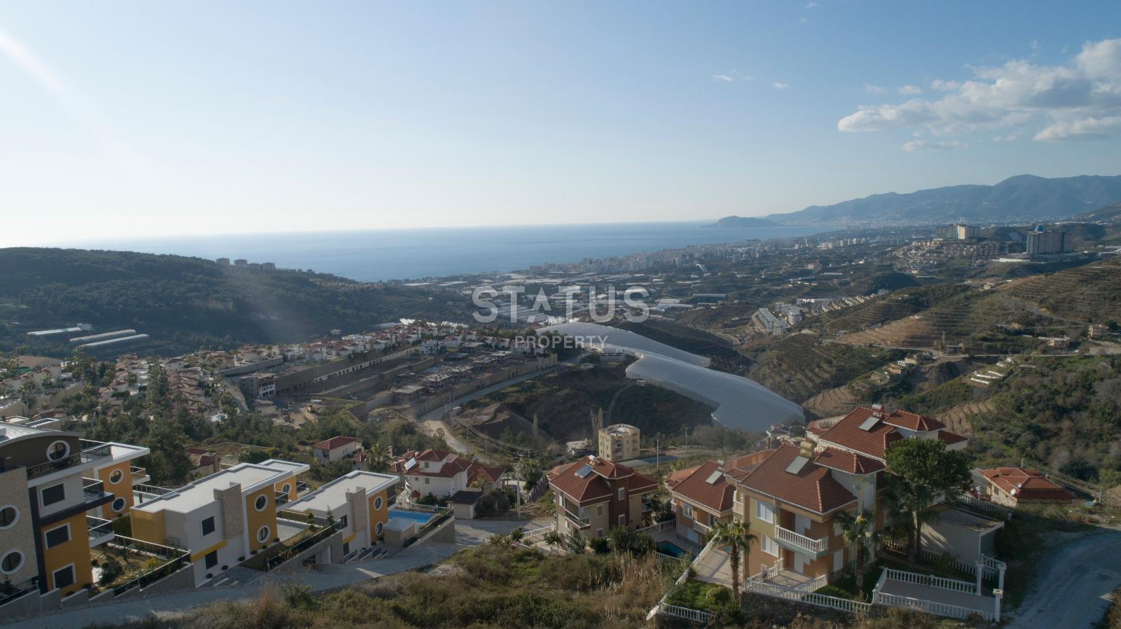 Land plot of 500 m2 for the construction of a villa with a sea view in Kargicak. фото 2