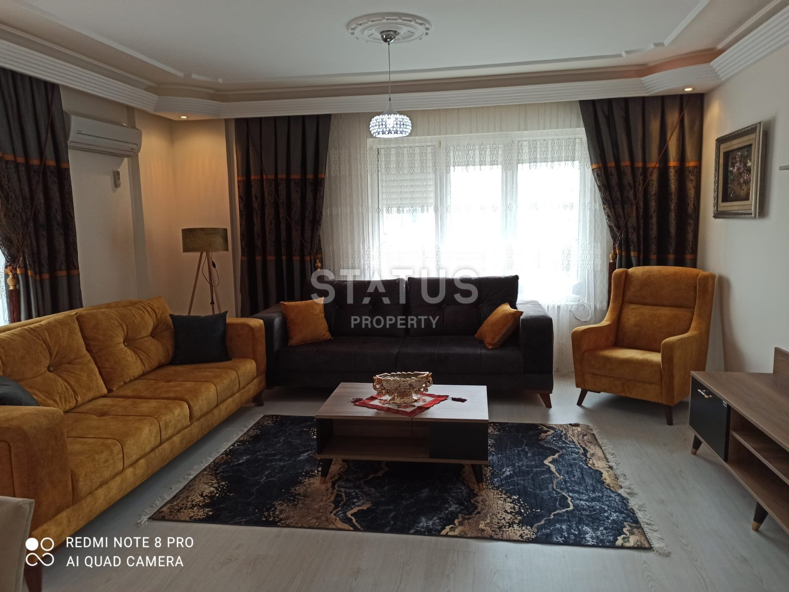 Apartment 2+1 with furniture and appliances 450 meters from the Mediterranean Sea, 115 sq.m. фото 1