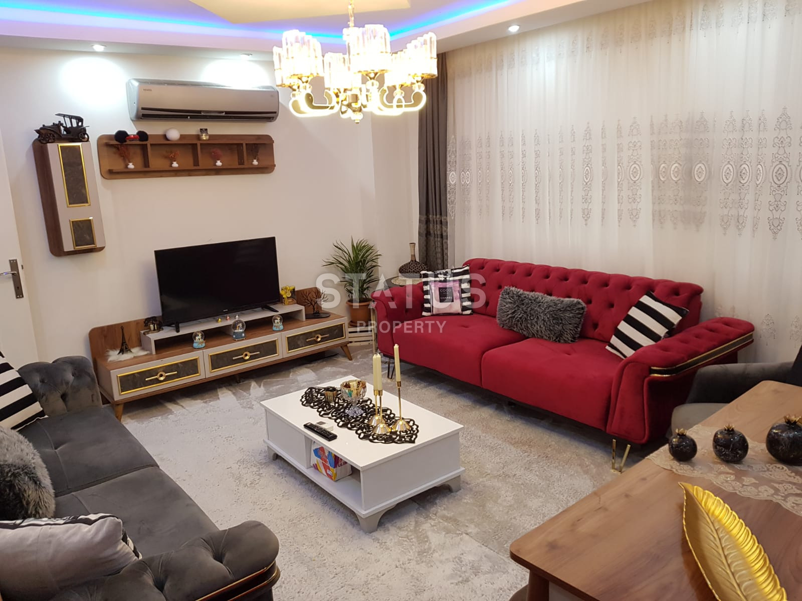 Cozy apartment 2+1 with furniture in the Cleopatra beach area, 120 sq.m. фото 1