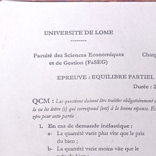 Couverture de Équilibre partiel de la microéconomie 