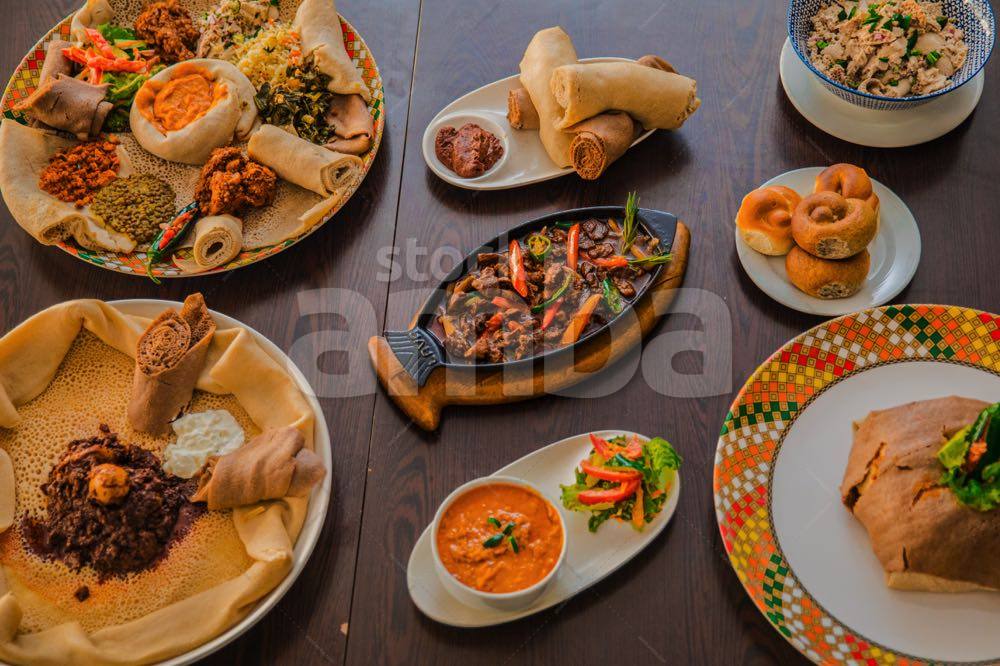 Ethiopian Fasting Combo with Diverse Dishes