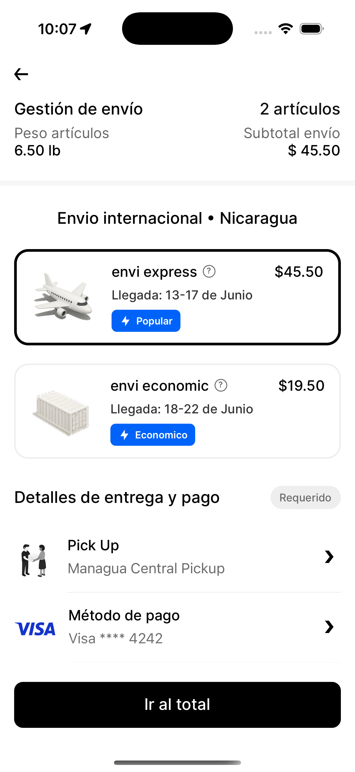Elige cómo y cuándo recibirlo
