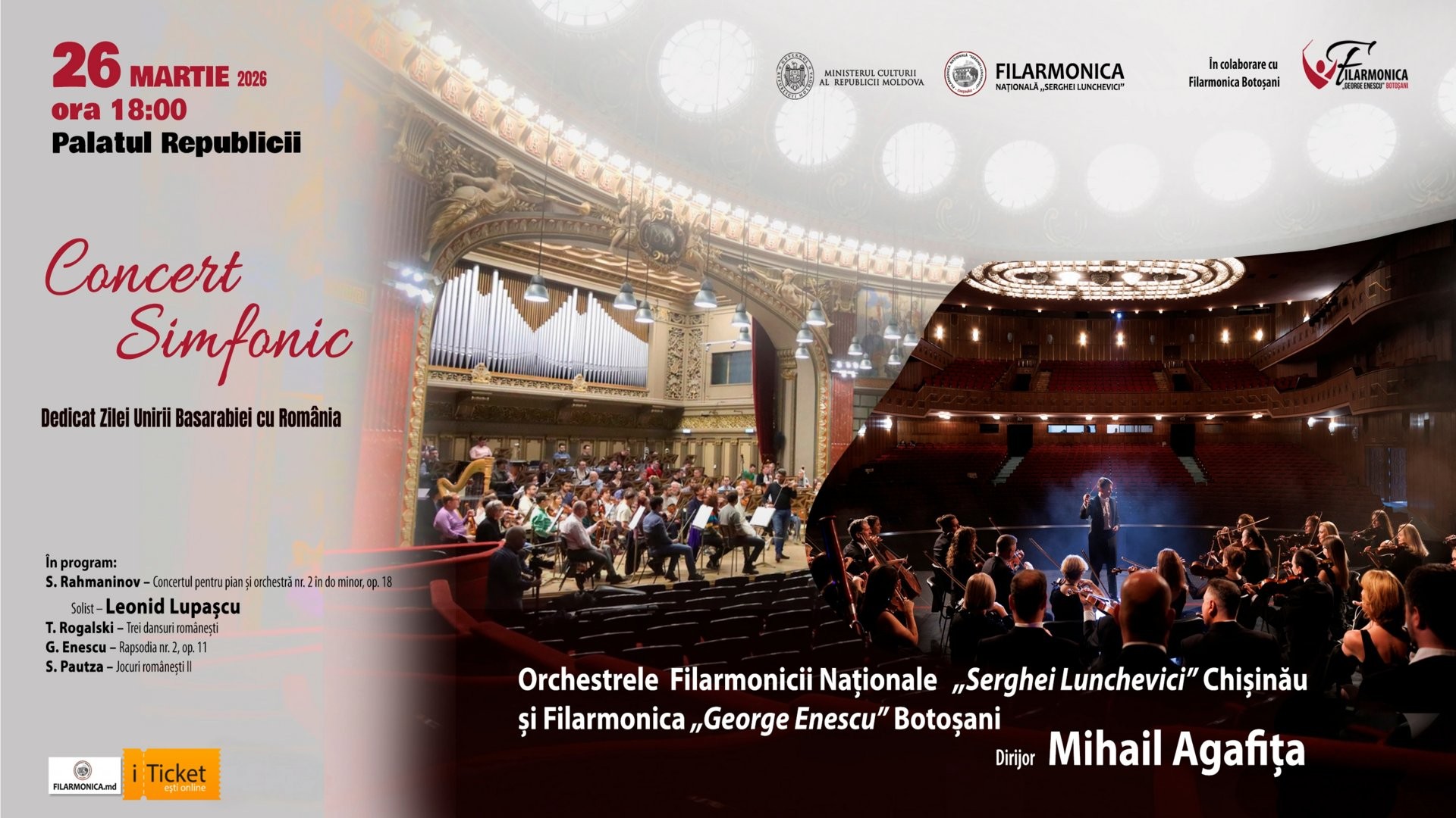 Concert Simfonic dedicat Zilei Unirii Basarabiei cu România