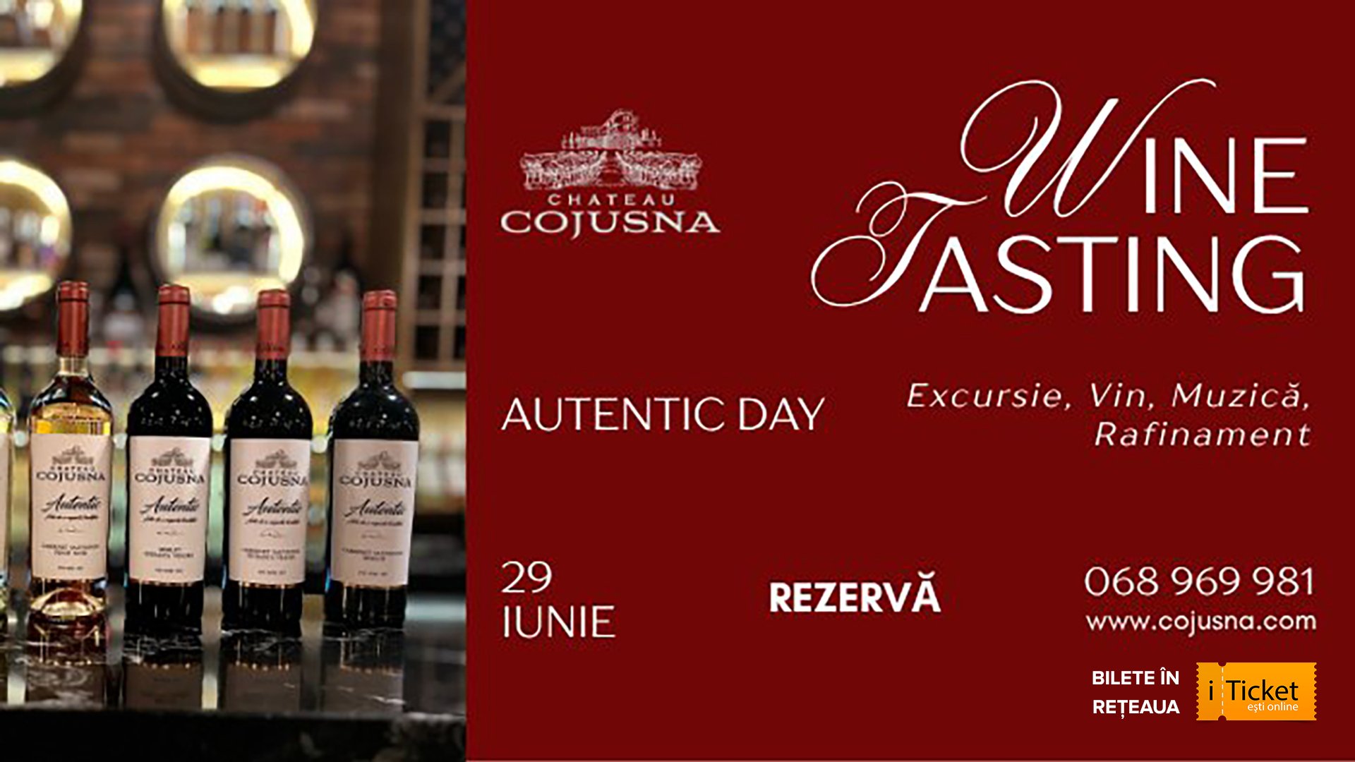 AUTENTIC DAY – Degustare de vinuri & experiență gastronomică la Château Cojușna