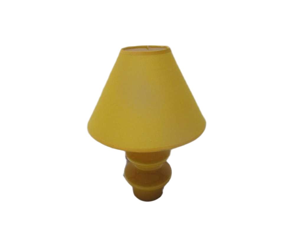 Table Lamp Ceramic With Fabric Shade Base: 14,2*14,2*22cm Sh:11*30*20 Cm H: 41cm