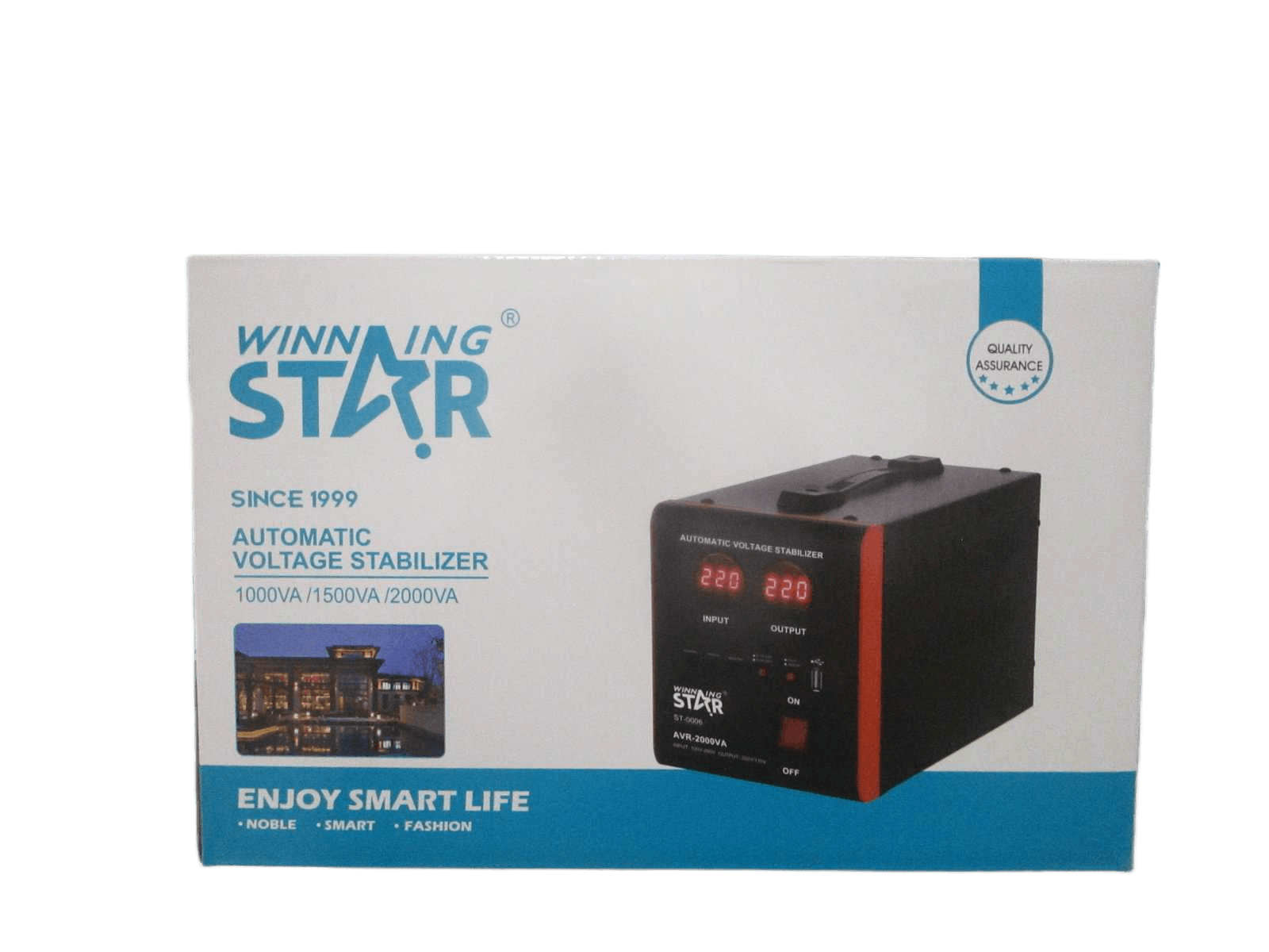 Regulator(2000w) Abs+copper 220v&110v/ 50hz 1.4m Line Euro Plug Black 147*250*255mm