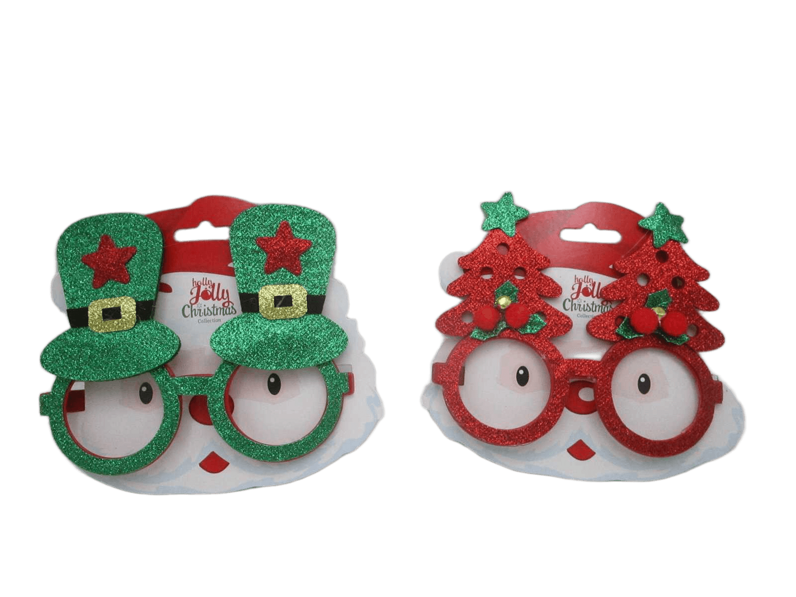 Christmas Glasses Pp 16x14cm 4ass