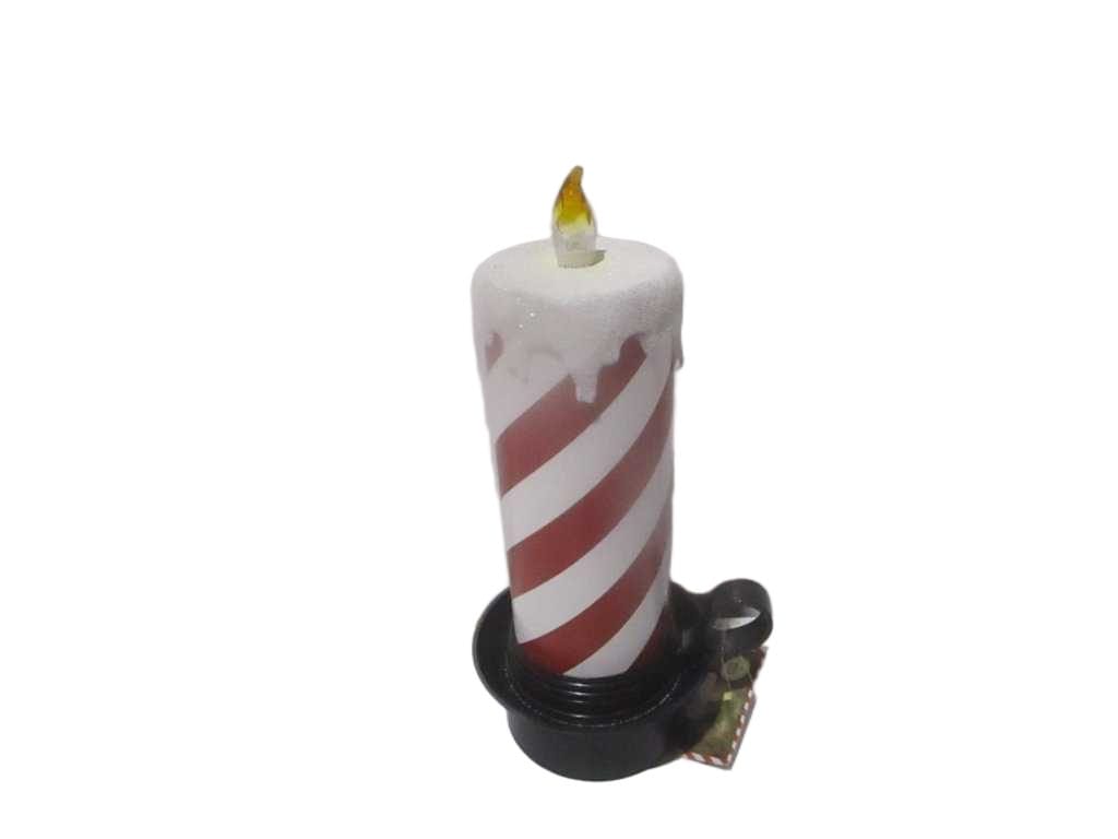 Led Candle Candy Cane 15x12x29