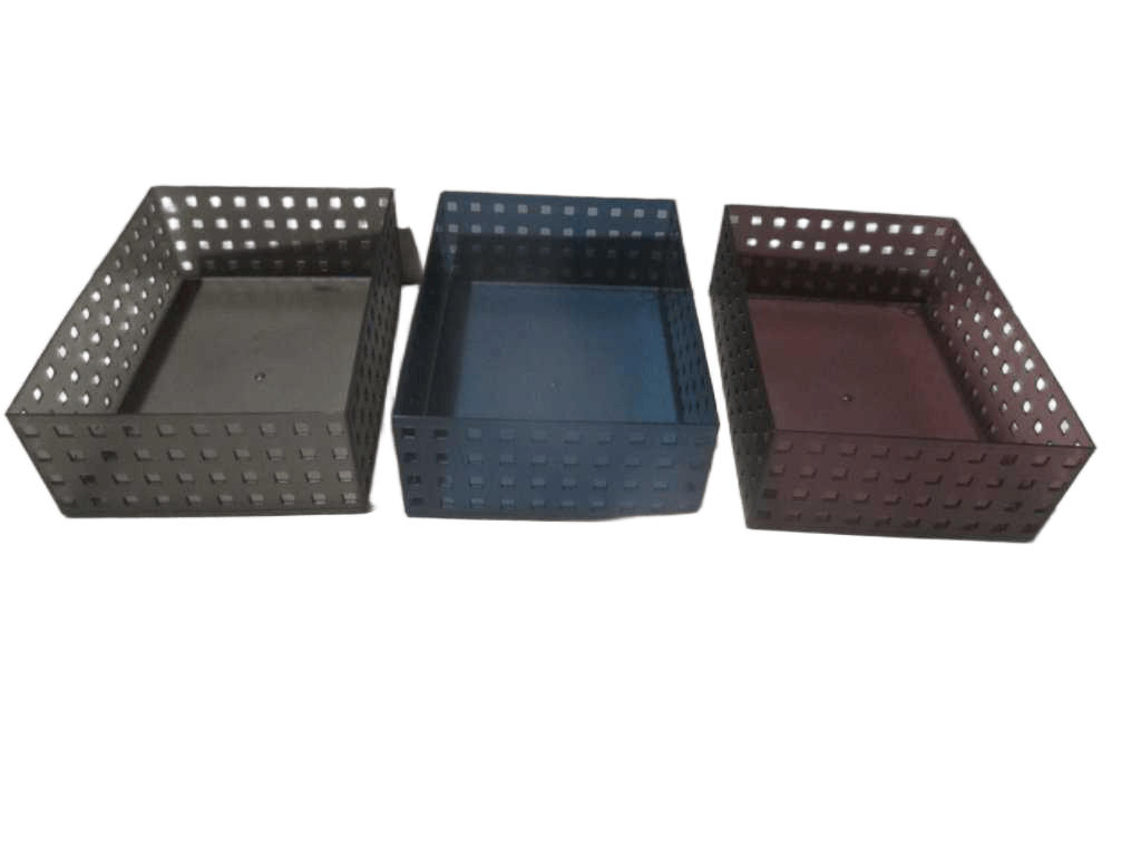 Storage Box Pp 342.9g Pink Grey Blue Ass 25.5x18.8