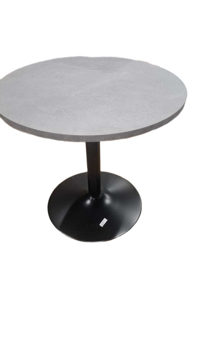 Bar Table D800x750 S-19 Concrete Ciment Black Base As Sample