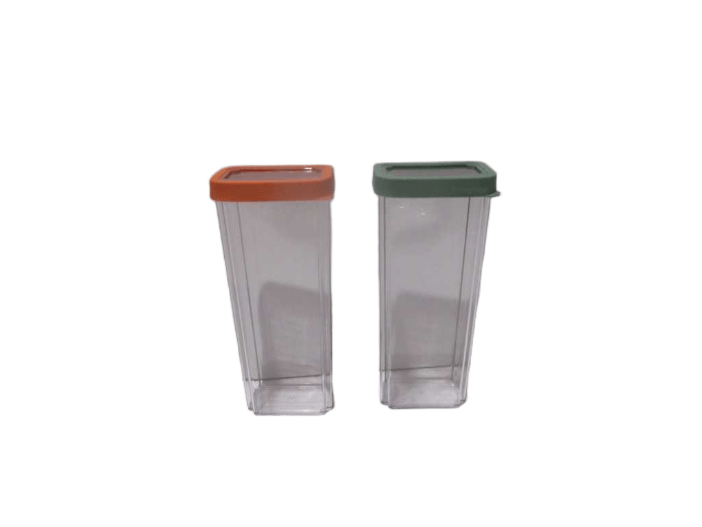 Pasta Storage Box 2 Assorted Colors: Orange And Green Pasta Storage Box Pet And Tpr Seal On Lid - Packaging 1 Paper No Made In China No Chinese Language With Liters - 13x8x30cm 2,8l - Weight 389g