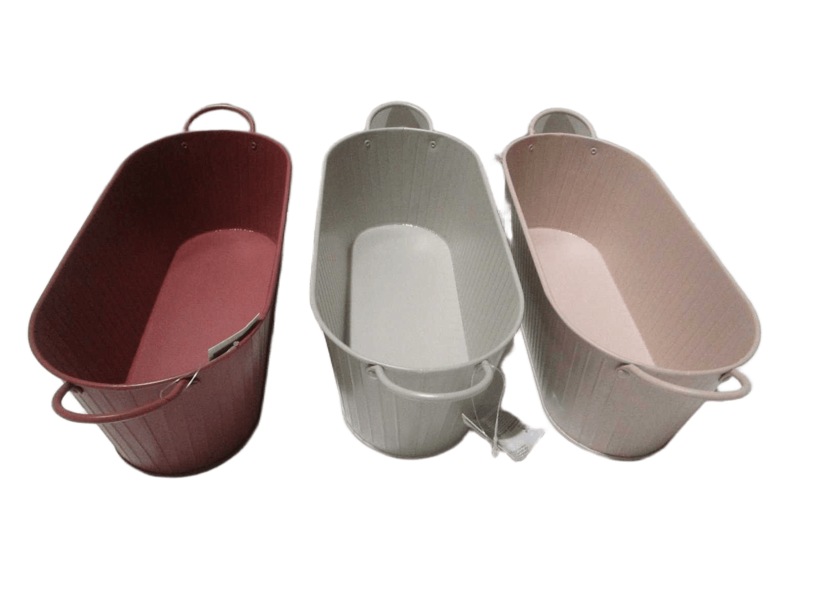 Bucket Metal 27x12x10cm 3ass C 1cl=