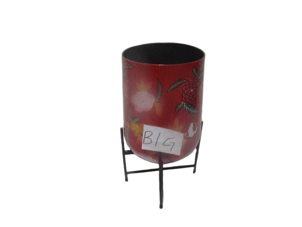 Pot With Legs - Big Size - Tot 75 Red