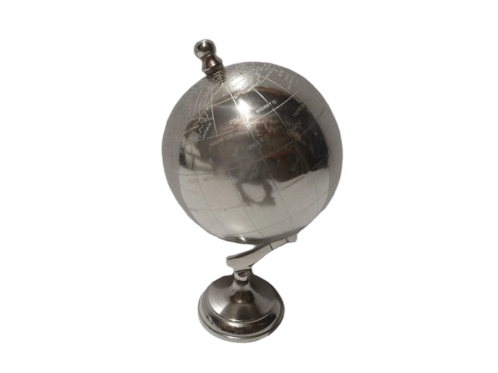 Globe Steel With Plain Base As 8785c Magnetic Steel With Epl Silver Finish