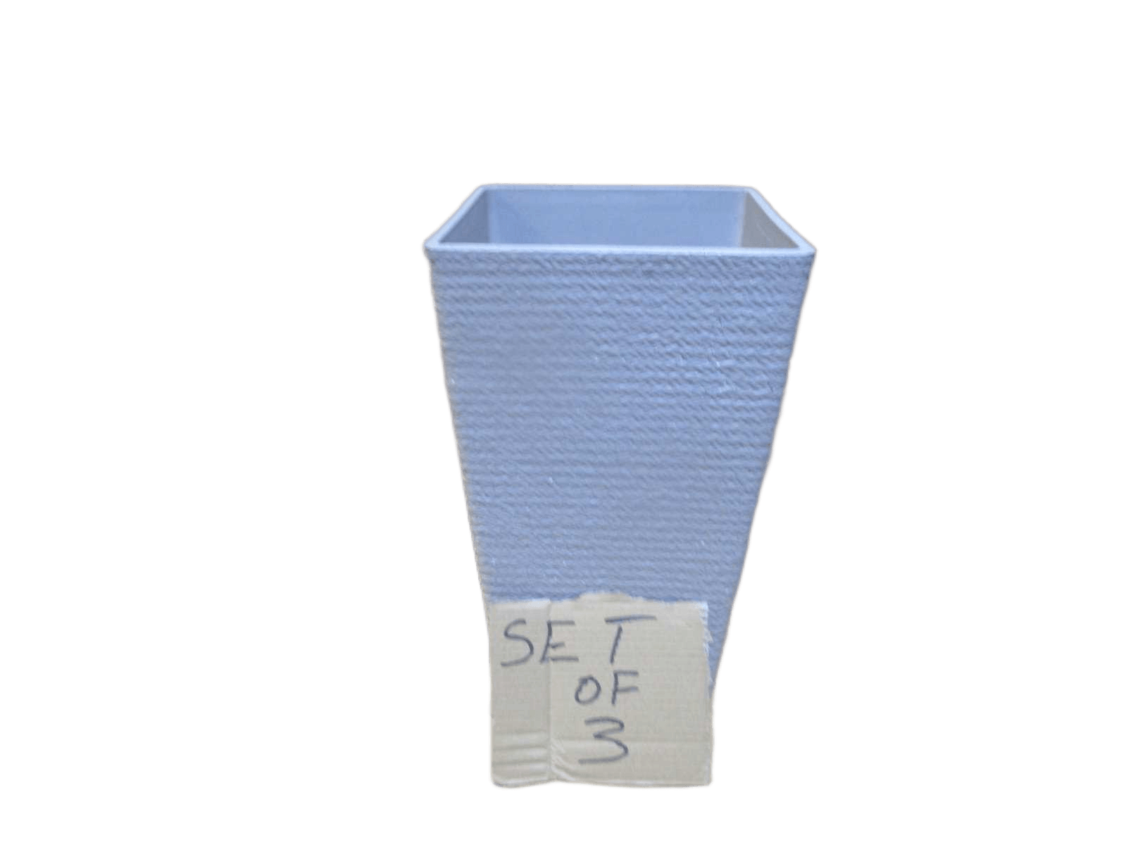 Pot Flower Set Of 3 Pe+pp Taupe Taupe 26x43 30x54 40x70