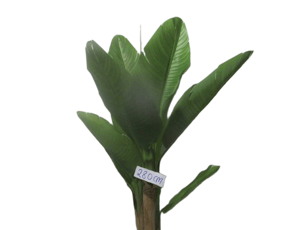 Artificial Tree,banana 24l Wood Stem, Outside Nature Tree Banana Skin, Plastic Leaf 280cm