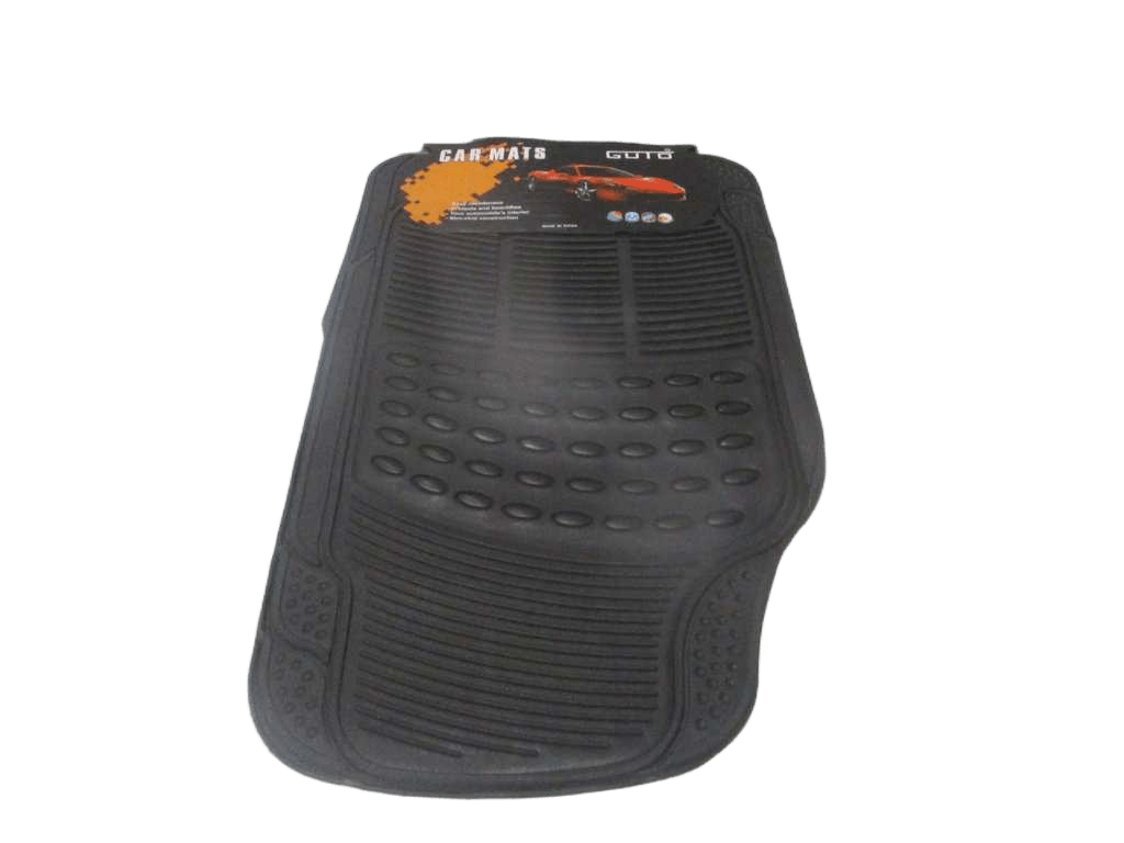 Car Feet Pad Set Of 4pcs Rubber Paper Card Black 74x44 44x46