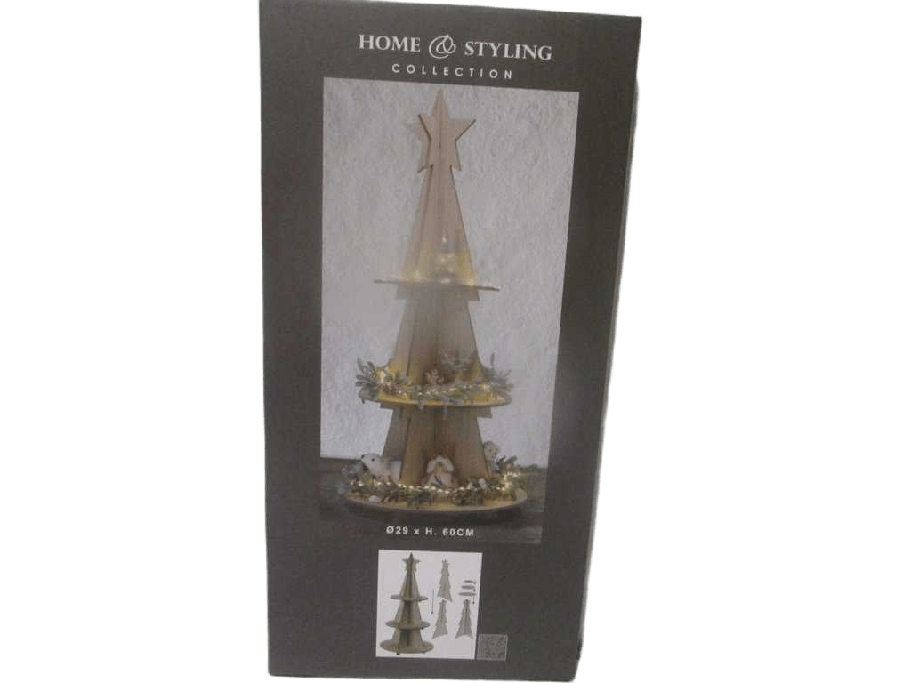 Etagere Xmas Tree Wood 29x60cm