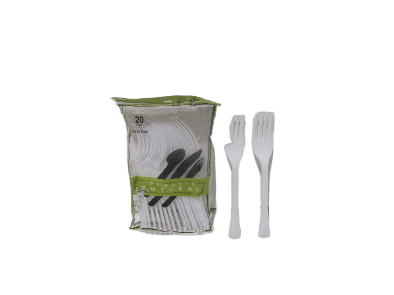 Fork Plastic Set Of 20 17.5cm