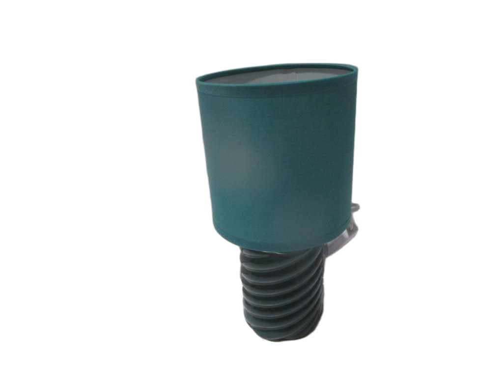 Table Lamp Ceramic With Fabric Shade Base: 10*10*13cm Sh:15*15*15 Cm H: 29,5 Cm