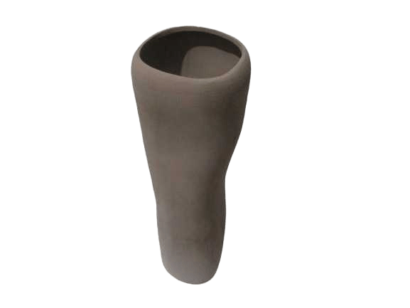 Vase Long Pottery Black Tea 19x19x76,5 Cm