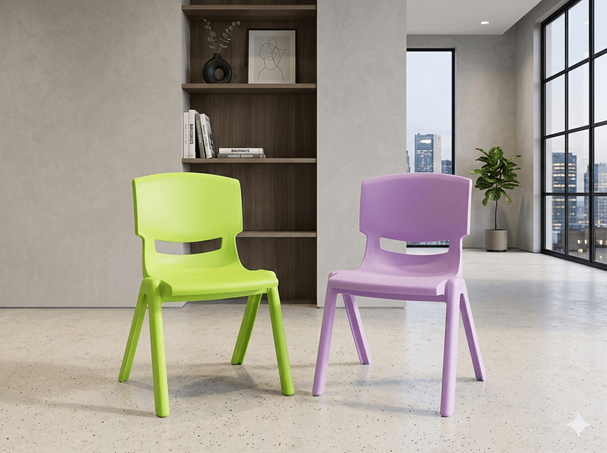 Chair Child Pp Purple Green Ass32.5x40x56