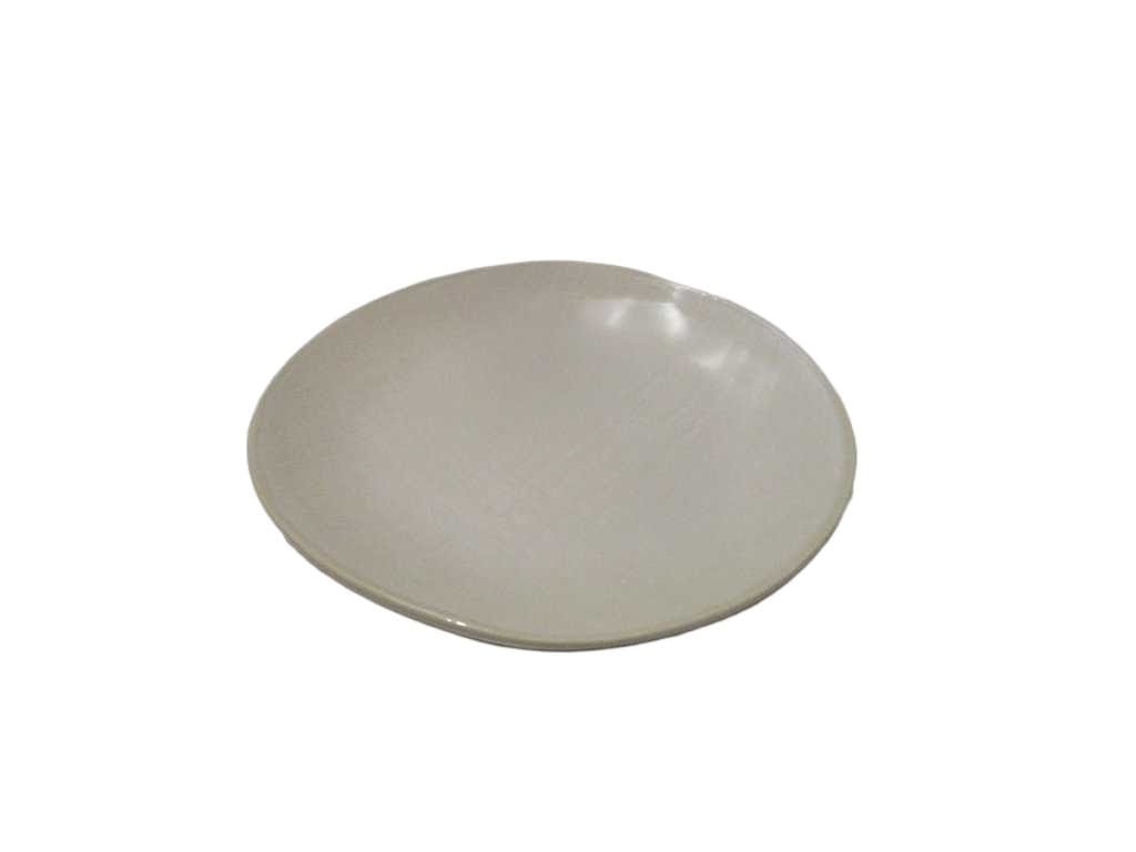 Dessert Plate Stoneware Stock Qty: 1200pcs Cream 21.5cm