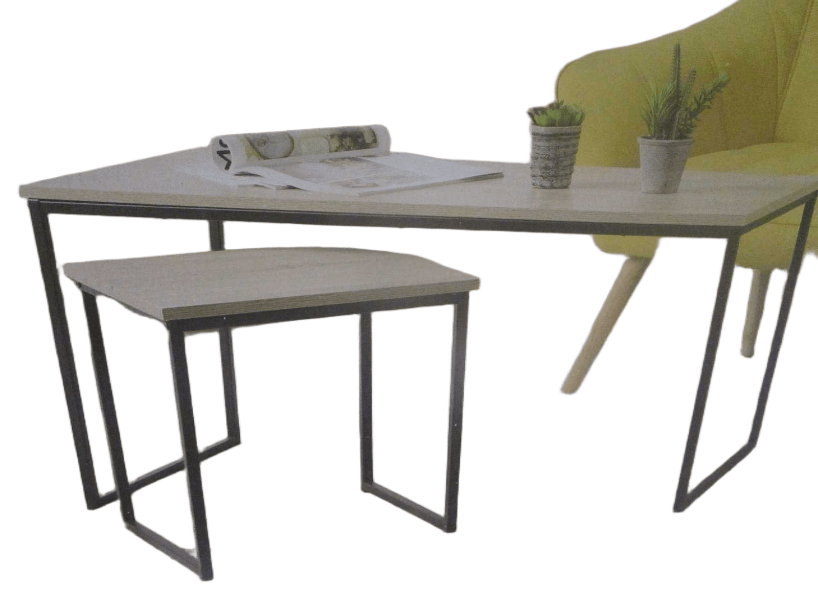 Coffee Tables Colorado Set Of 2 100x48xh48cm And 40x40xh40cm