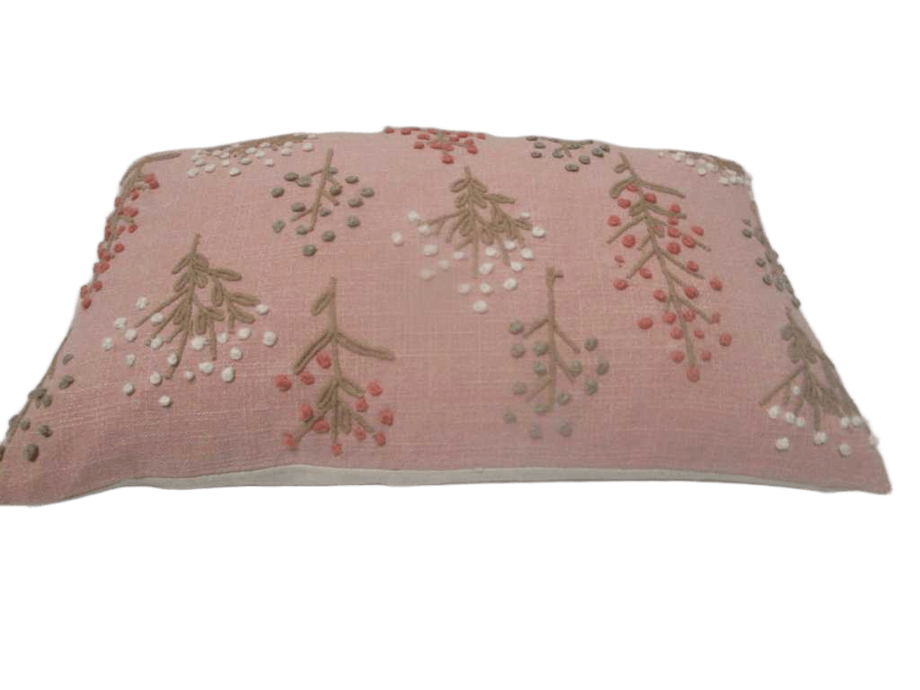 Cushion 30x50cm 100% Cotton Embrodery - 300 Gsm Filling Vacuum Packed