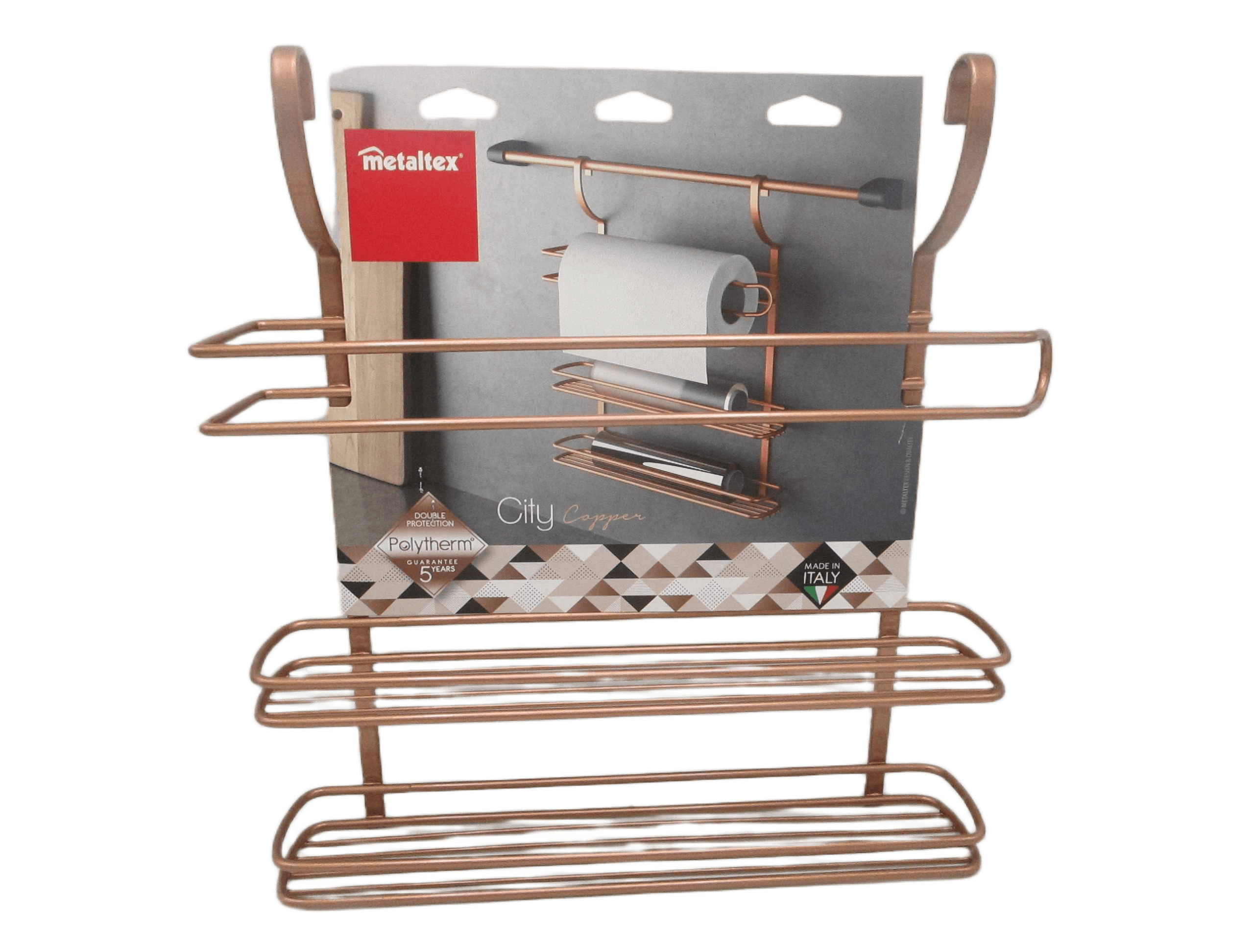 Roll Holder 3-Tier Kitchen City Copper