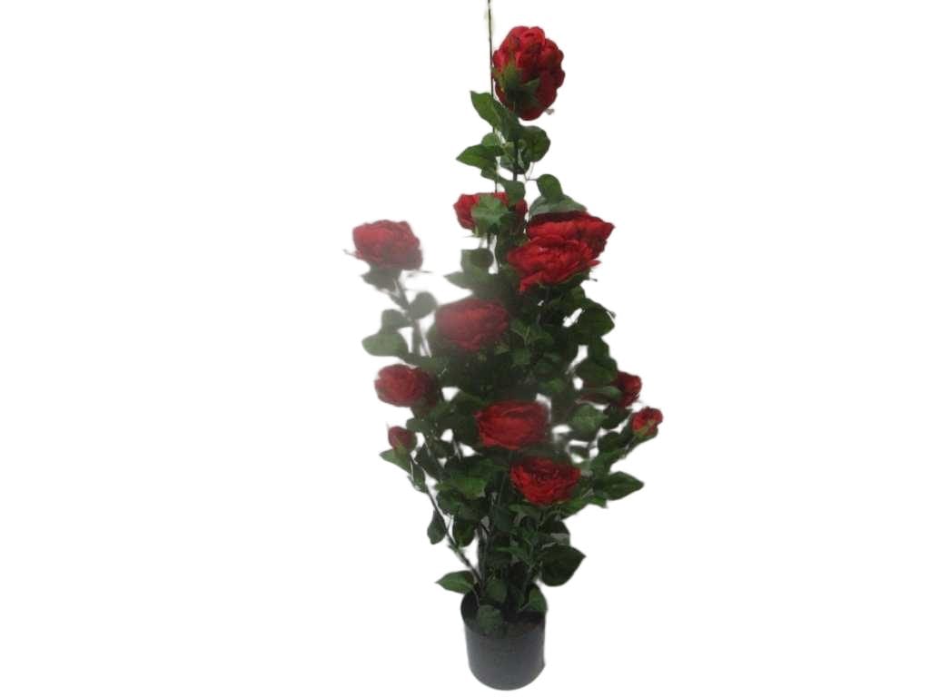 Artificial Tree,rose ,polyester, Plastic Stem 100cm Red 100cm
