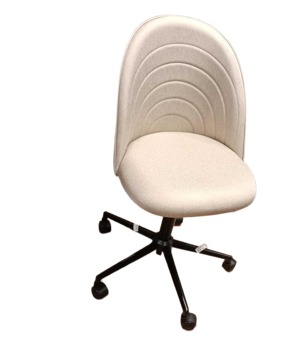 Chair Fabric With 5 Wheels W50*d56*h84-96/45.5-57.5cm Beige Com027