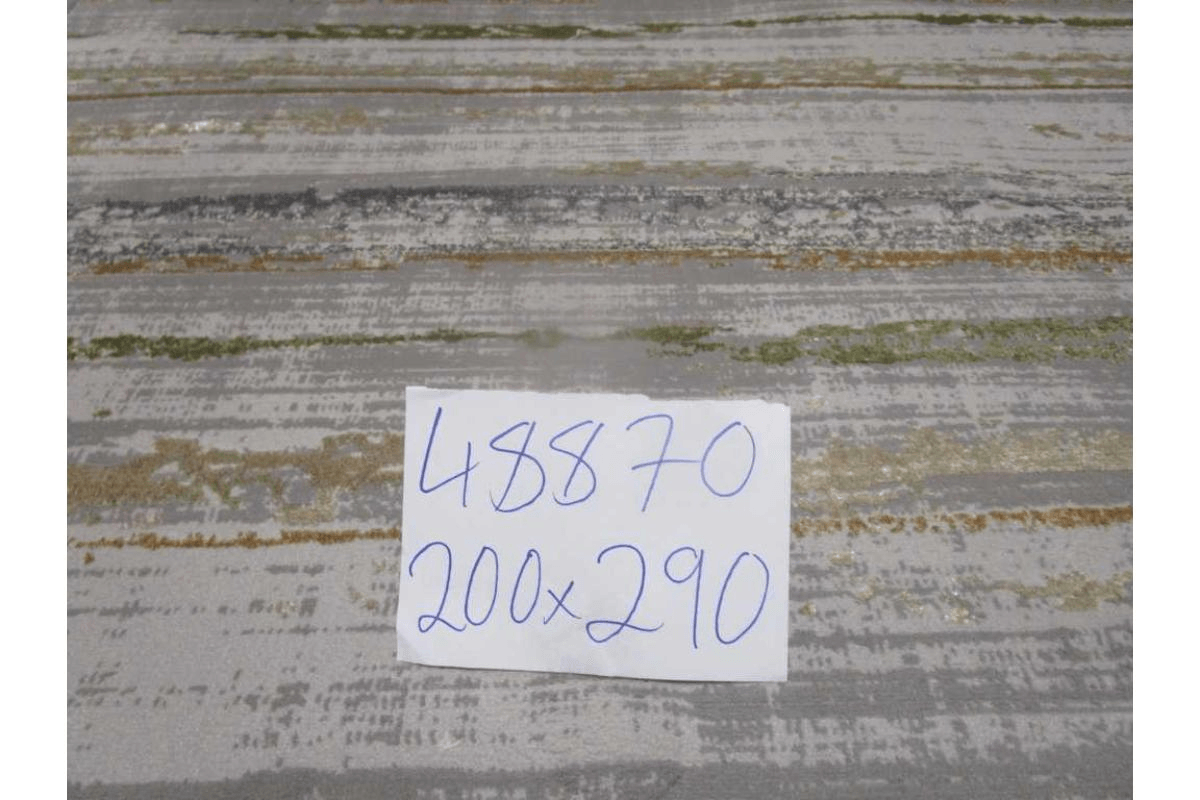 Carpet 200x290 Flosh And Shrink 400,000 Pts/Sqm 11 Mm Pile Height 2,300 Grm/Sqm Gold Inst. Of Cream Gray/Gold