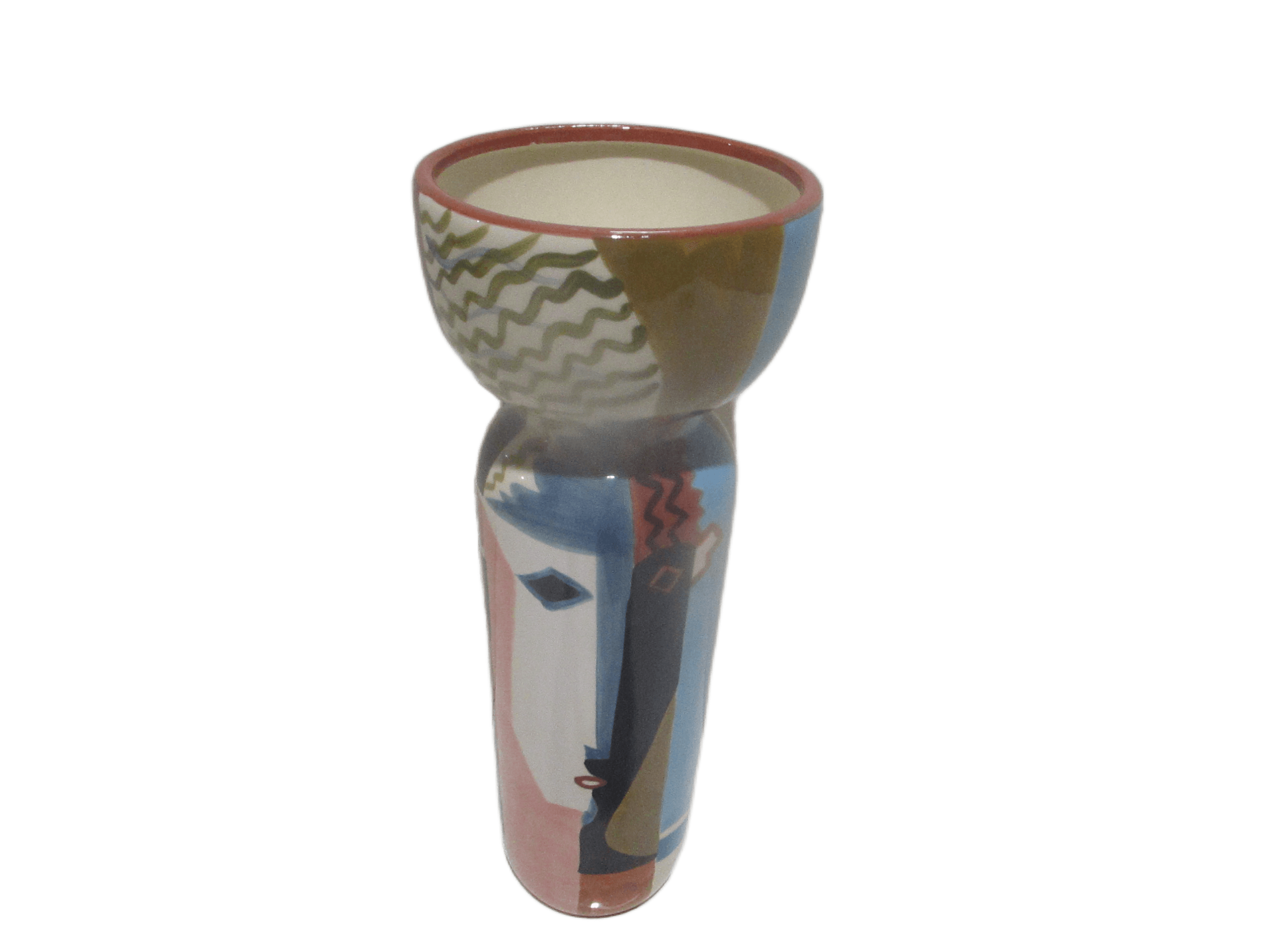 Vase Ceramic Big Hand Painted 17,5*17,5*48cm