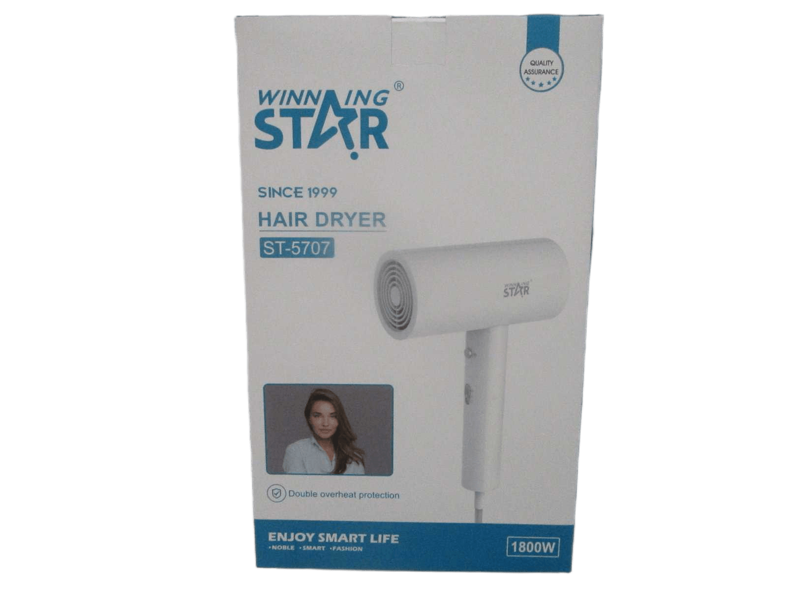 Hair Dryer Details: Ac 220-240v 50/60hz Output:1800w Rs365s Dc24v Motor 2 Wind Speeds(Low:60?,high:80?) Material:abs With Overheating Protection Size:16*23.6*7.4cm White Size:16*23.6*7.4cm