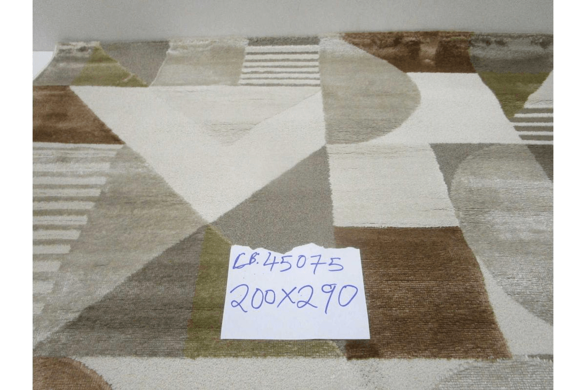 Carpet Cream Modda (D001) Headset + Polyester 224.000 Pts/M2 Pile Hight : 12 Mm 2000gsm Pp Polyster 200x290 Cm