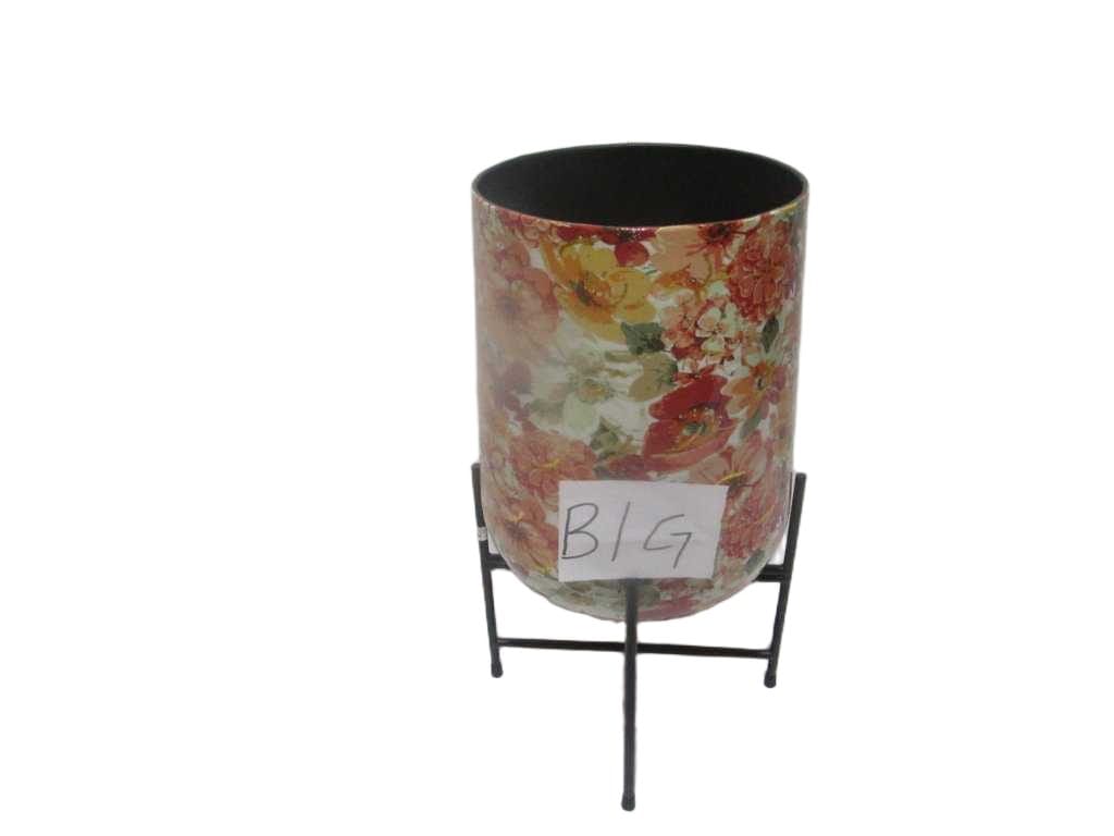 Pot With Legs - Big Size - Tot 75 White Red